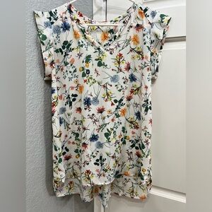 Pleione Floral Print Blouse